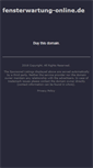 Mobile Screenshot of fensterwartung-online.de